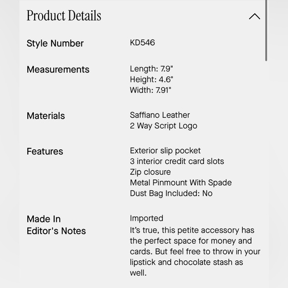 Kate Spade Lucy Medium L-Zip Wristlet - Picture 3 of 5